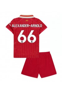 Fotbalové Dres Liverpool Alexander-Arnold #66 Dětské Domácí Oblečení 2024-25 Krátký Rukáv (+ trenýrky)